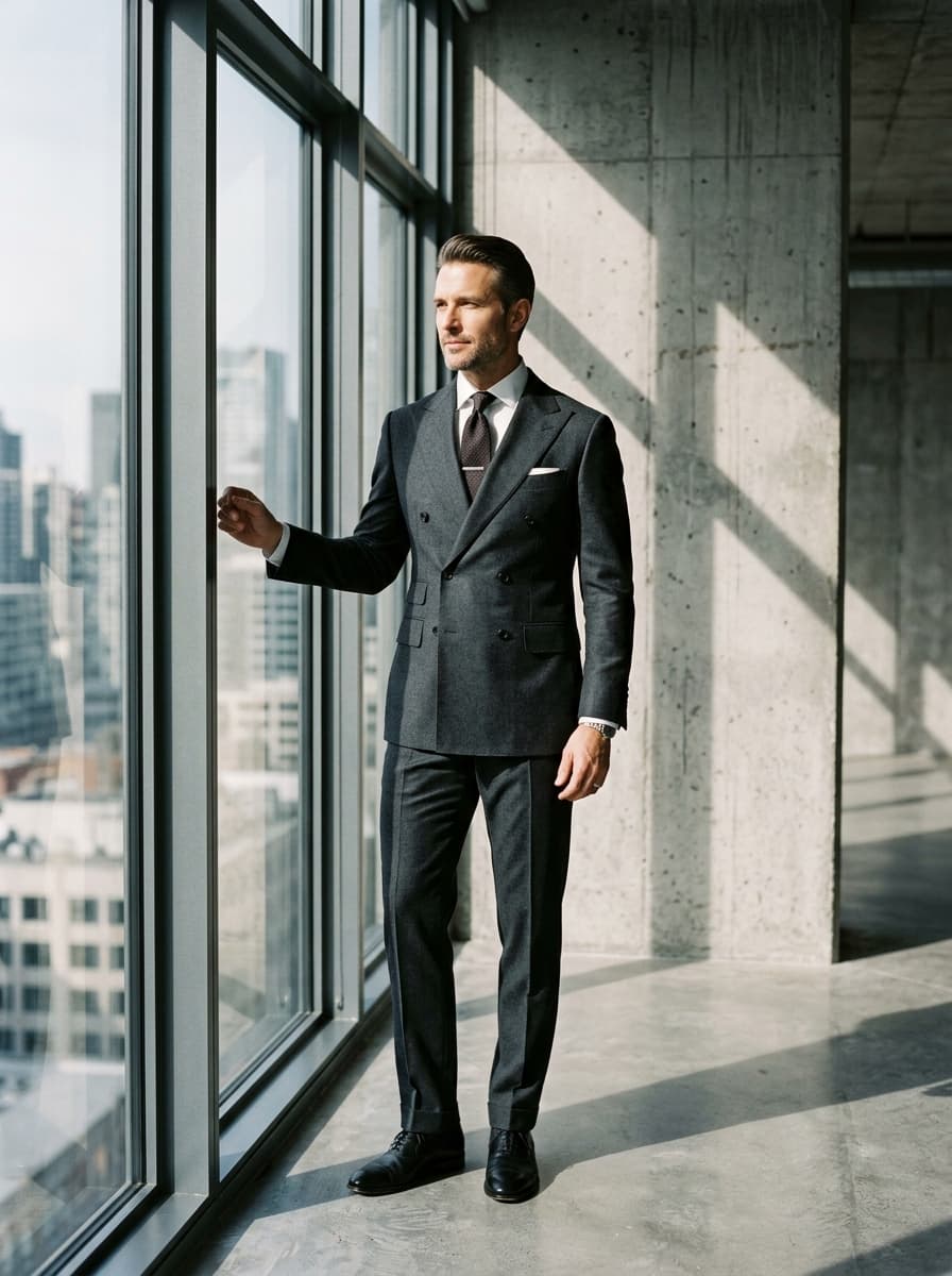 Man in bespoke tailored suit